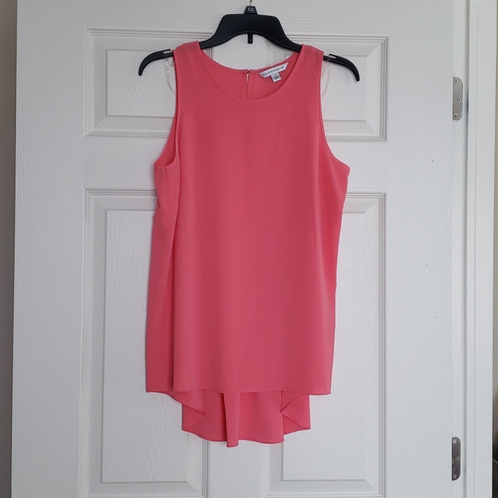 Pink flowly back blouse